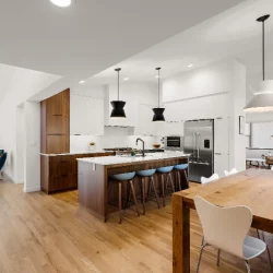 kitchen with open concept