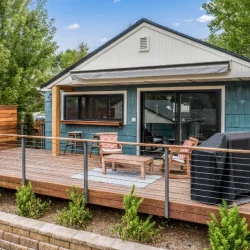 backyard deck and patio with outdoor furniture