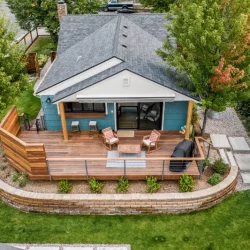 backyard patio shot from above